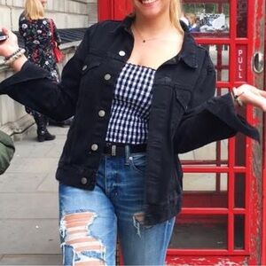 H&M Black Denim Jacket